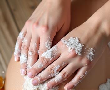 Gommage corporel avec sels et huiles naturelles